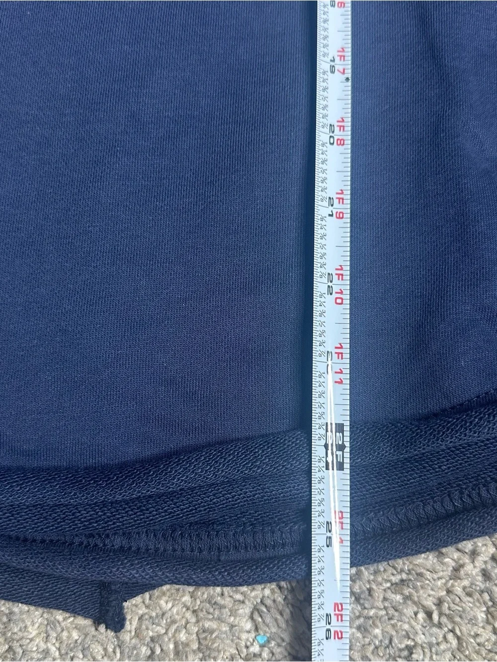 Natural Life Knit Trim Sweatshirt Large / XL navy boho oversized lightweight - Picture 11 of 11